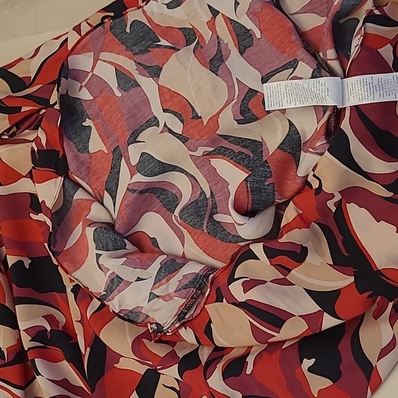 EUC Wallis Abstract Print Three-Quarter Sleeved Colorful Dress - Picture 12 of 14